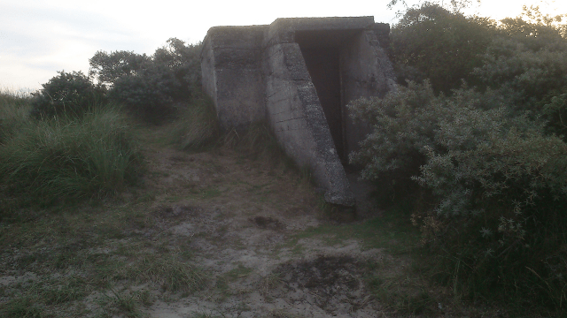 An old bunker, presumably WWII era.