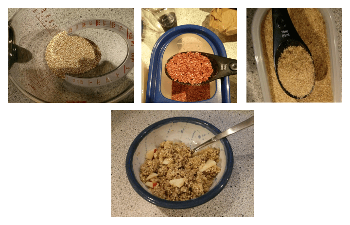 Quinoa preparation for breakfast