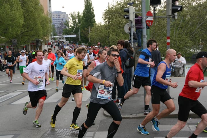 Runners of the Vienna City Marathon